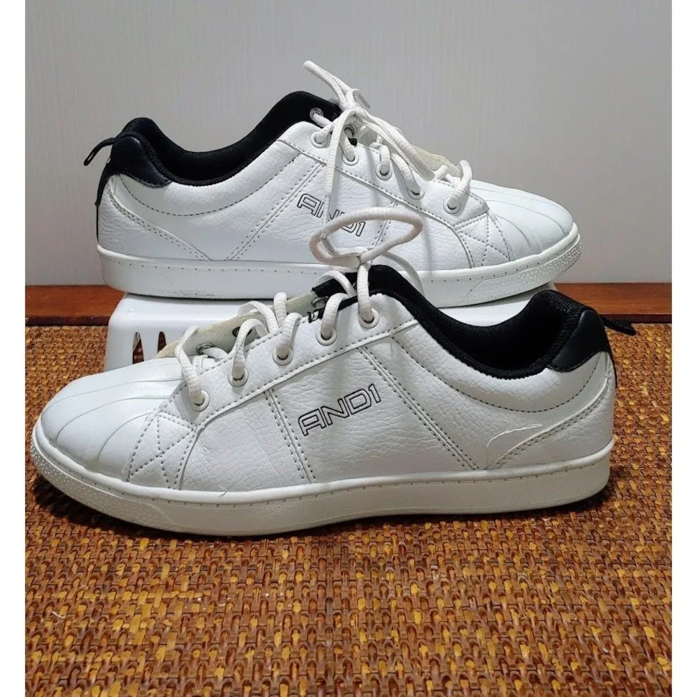 Sneakers‎ Athletic  Boys 5 AND1 White Low Top Lace Up  Casual Basketball Shoes